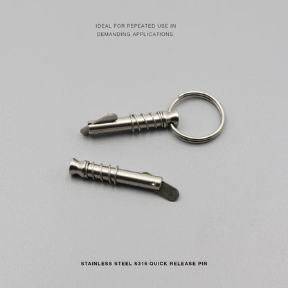 S316 Stainless Steel | Quick Release Locking Pin Spring Lock | 6.3mm