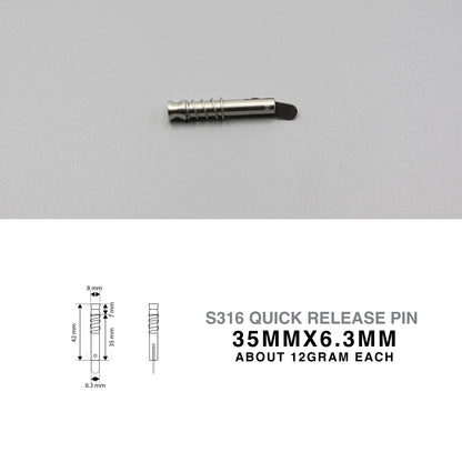 S316 Stainless Steel | Quick Release Locking Pin Spring Lock | 6.3mm