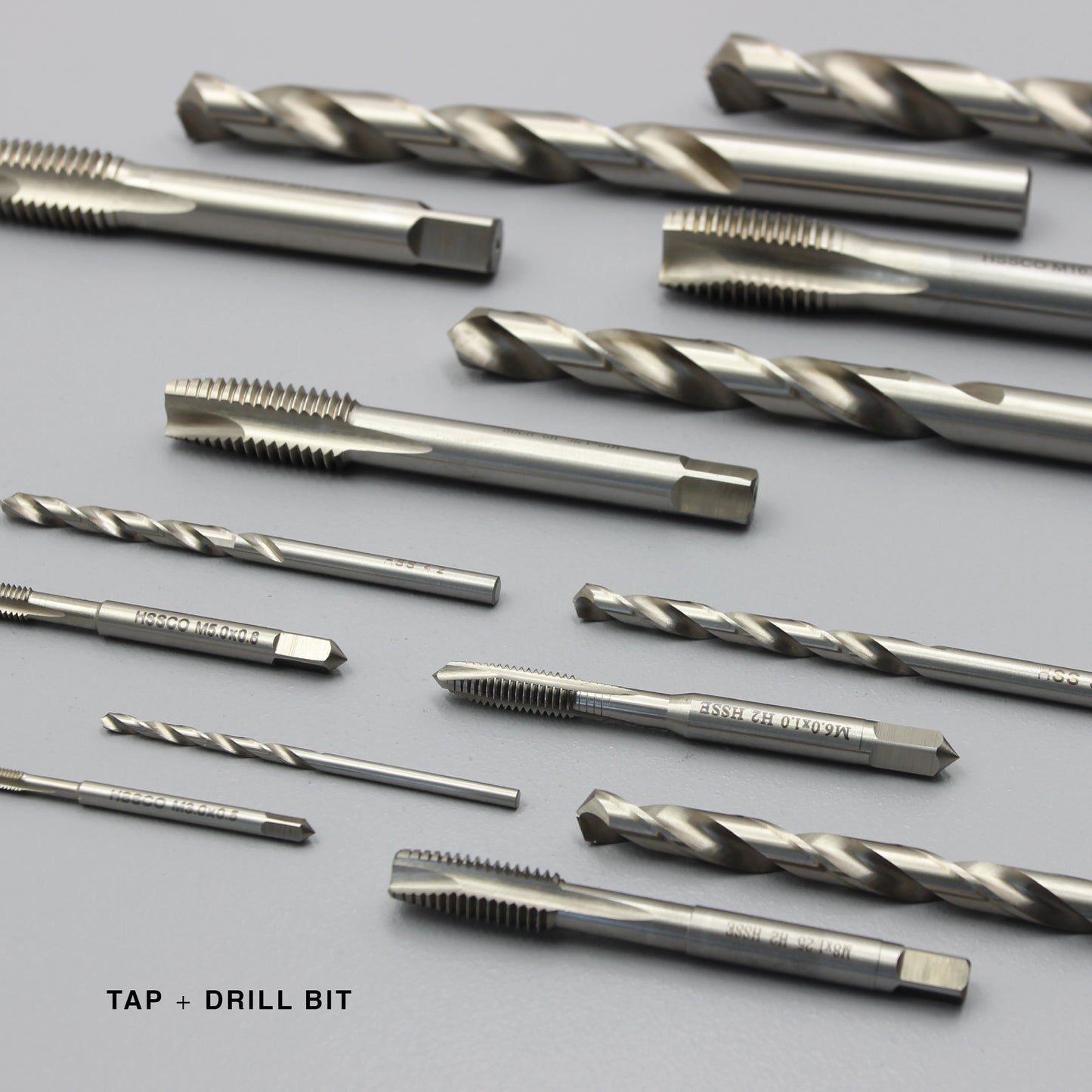 M3 M5 M6 M8 M10 M12 M14 M16 | Machine Gun Nose Tap & Drill Bit Set | HSS HSSCO