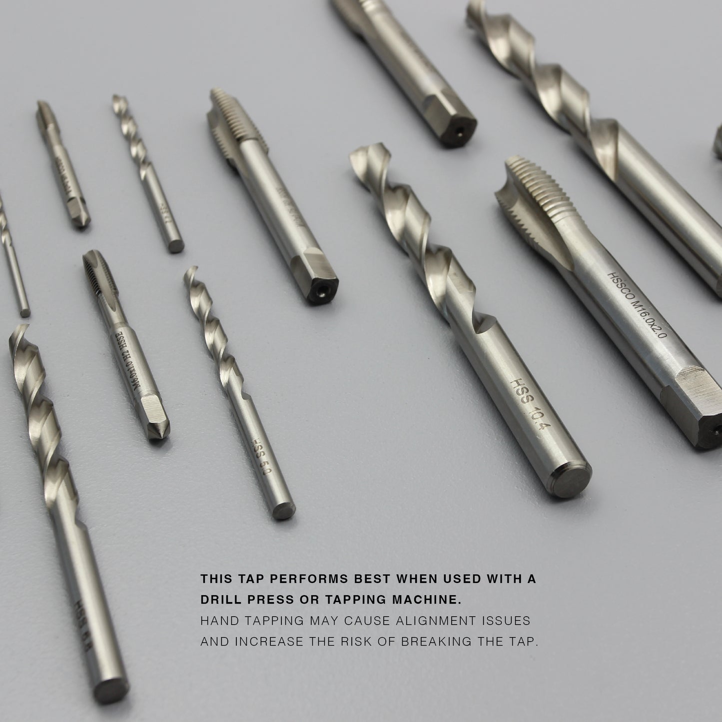 M3 M5 M6 M8 M10 M12 M14 M16 | Machine Gun Nose Tap & Drill Bit Set | HSS HSSCO
