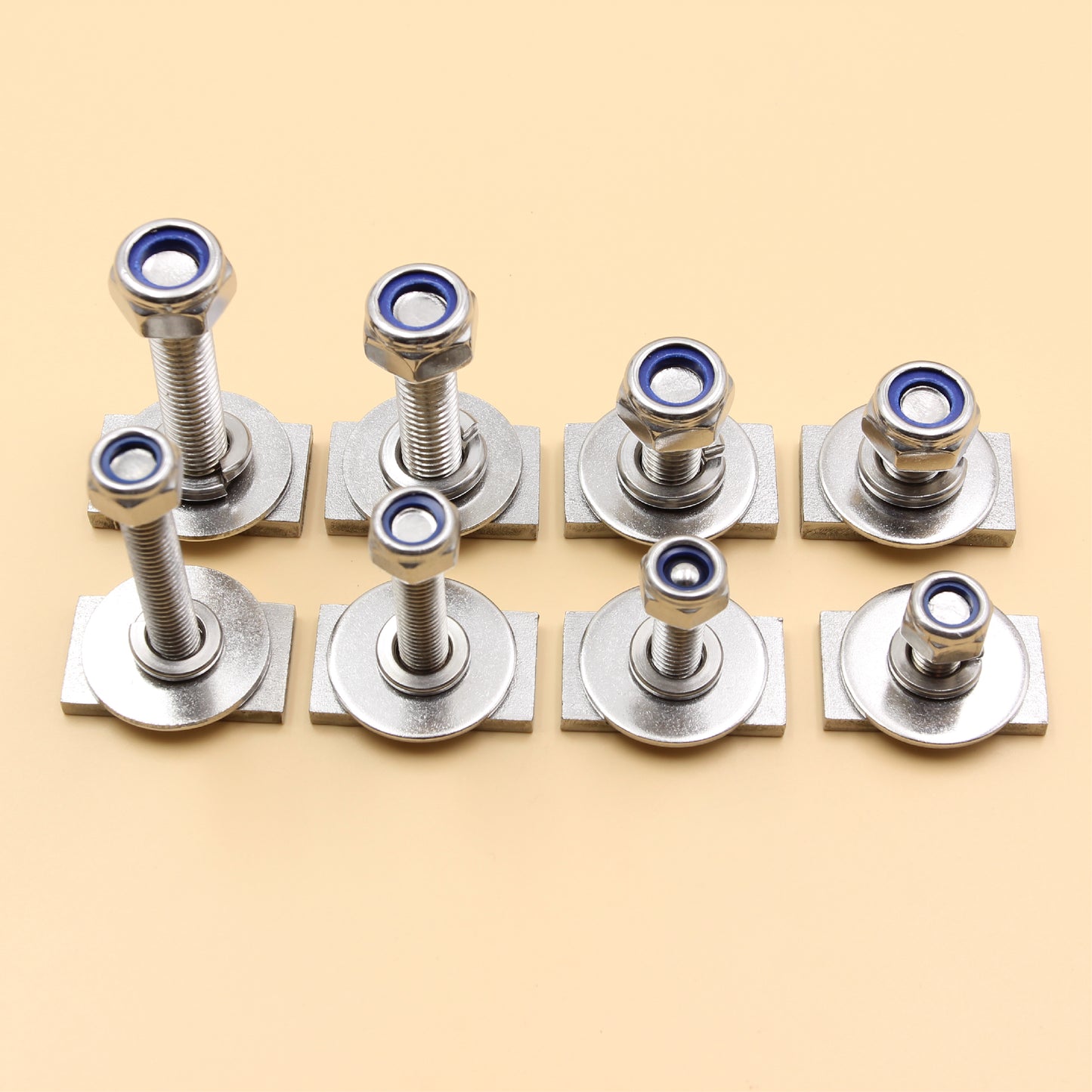 Unistrut / Strut Channel T-Bolt Fixing Kit – Anti-Loosen Nylock Nut Set (M8 / M10)