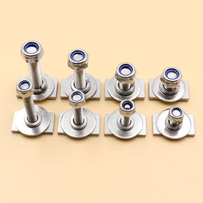 Unistrut / Strut Channel T-Bolt Fixing Kit – Anti-Loosen Nylock Nut Set (M8 / M10)