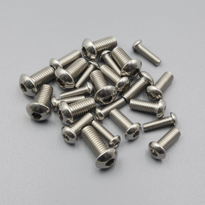 S304 Stainless Steel Pan Head Bolt Hex Socket Machine Screw Metric Coarse Thread