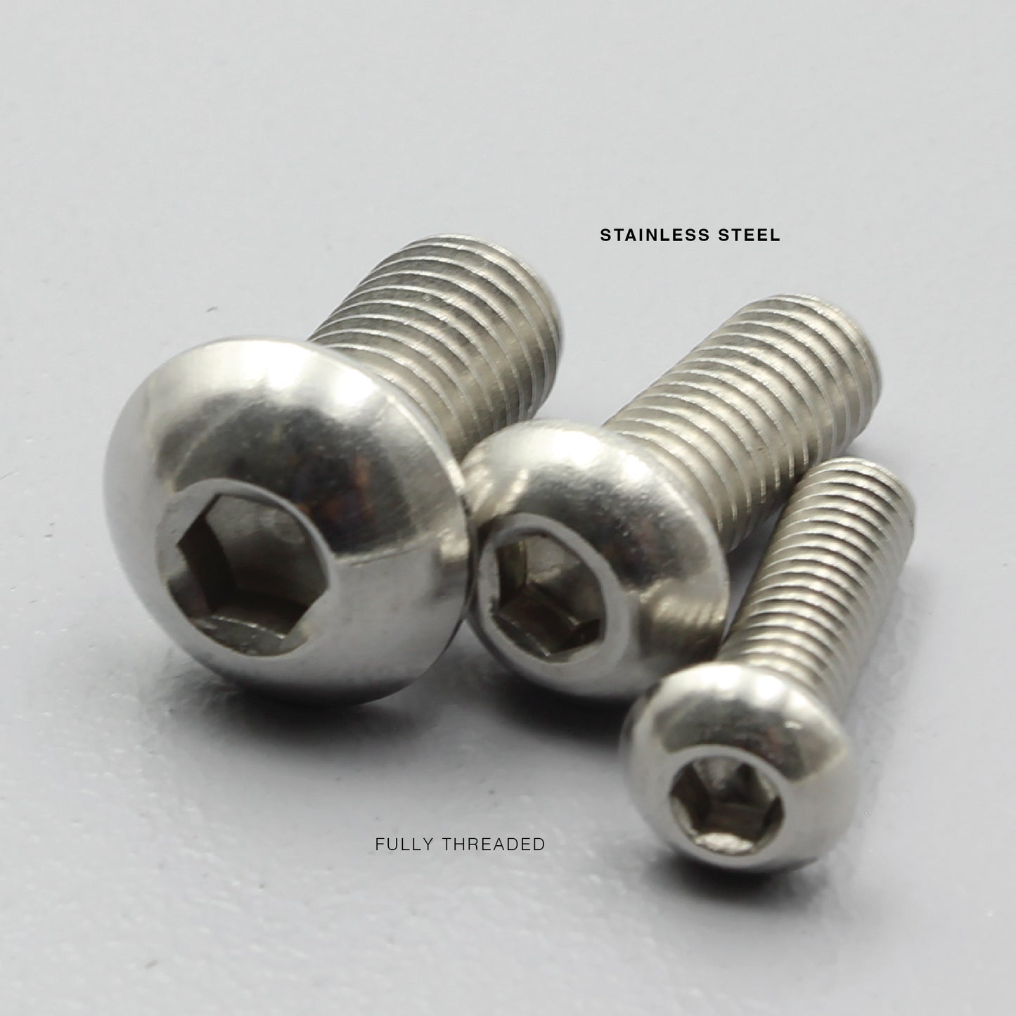 S304 Stainless Steel Pan Head Bolt Hex Socket Machine Screw Metric Coarse Thread