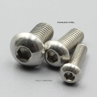 S304 Stainless Steel Pan Head Bolt Hex Socket Machine Screw Metric Coarse Thread