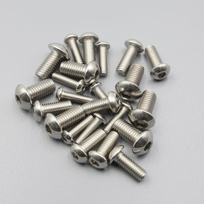 S304 Stainless Steel Pan Head Bolt Hex Socket Machine Screw Metric Coarse Thread