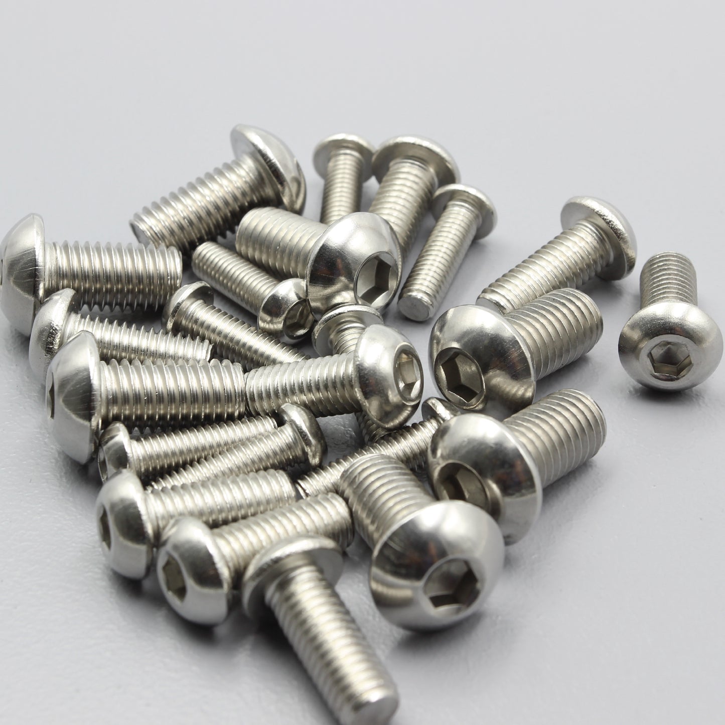 S304 Stainless Steel Pan Head Bolt Hex Socket Machine Screw Metric Coarse Thread