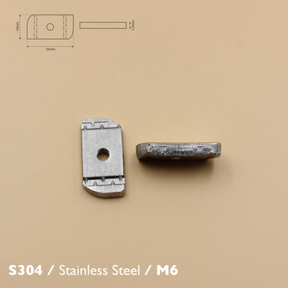 S304 Stainless Steel | Unistrut Channel Nut M6 M8 M10 M12 | Pack of 5 | Plain Style