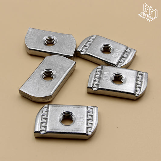 Unistrut Channel Nut | S316 Stainless Steel | Pack of 5 | Plain Style | M6 M8 M10 M12