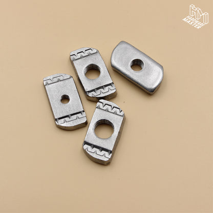 S304 Stainless Steel | Unistrut Channel Nut M6 M8 M10 M12 | Pack of 5 | Plain Style