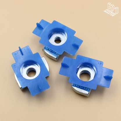 Unistrut Plain Nut With Plastic Wing Cover | 5Qty | Zinc Plated | Channel Nut | M8 M10 M12