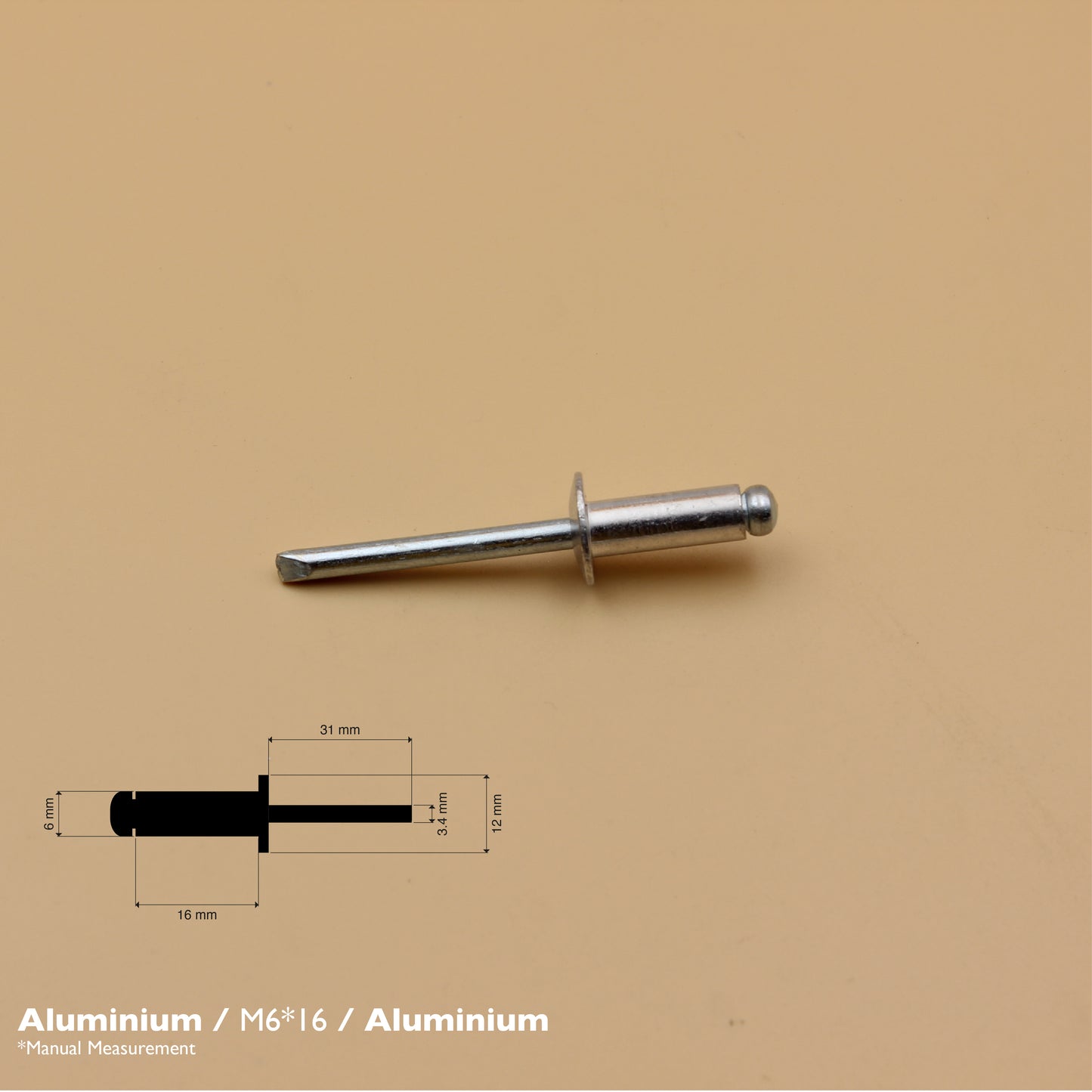 Stainless Steel S304 Pop Rivet | Large Flange Blind Rivet