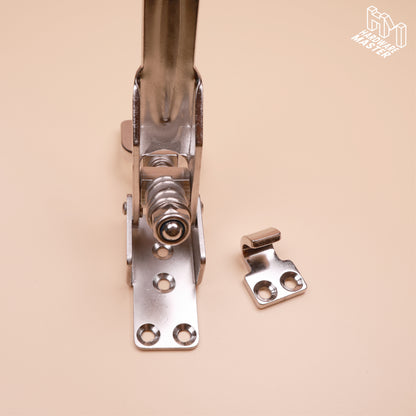S304 Stainless Steel Heavy Duty Double Spring Loaded Over Centre Toggle Latch