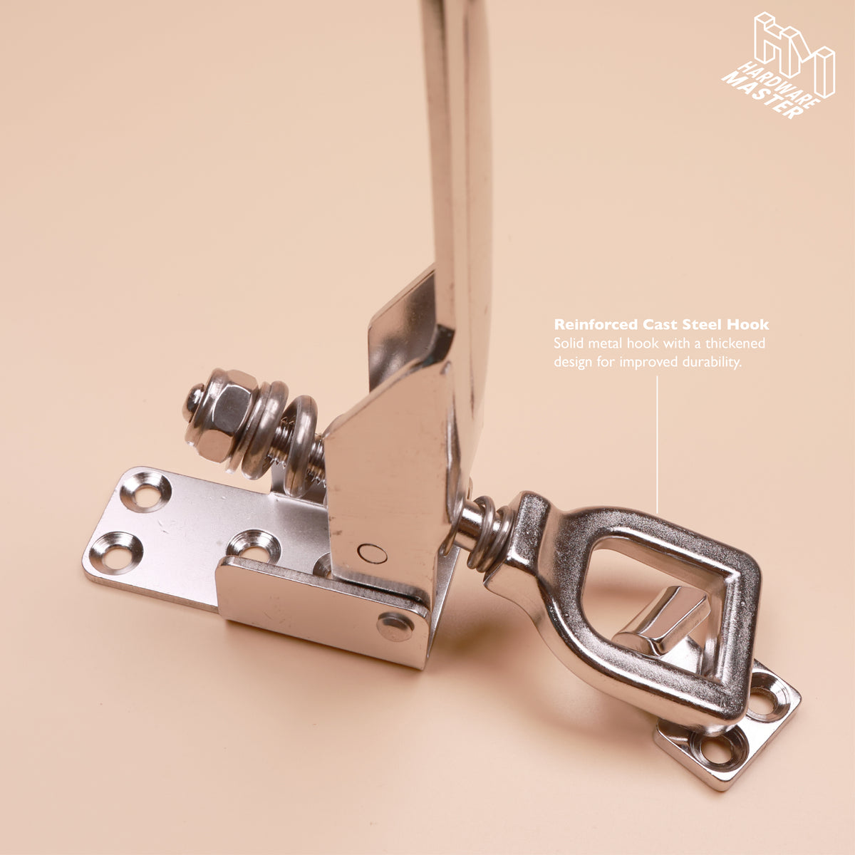 S304 Stainless Steel Heavy Duty Double Spring Loaded Over Centre Toggle Latch