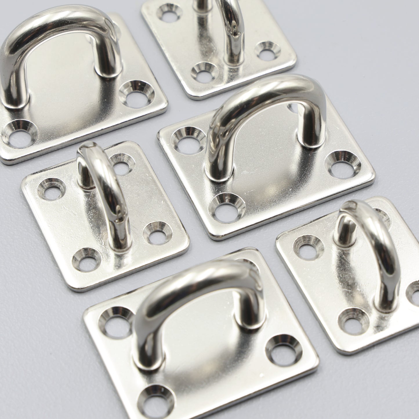 316 Stainless Steel Square Pad Eye Plate Hook Anchor Mount