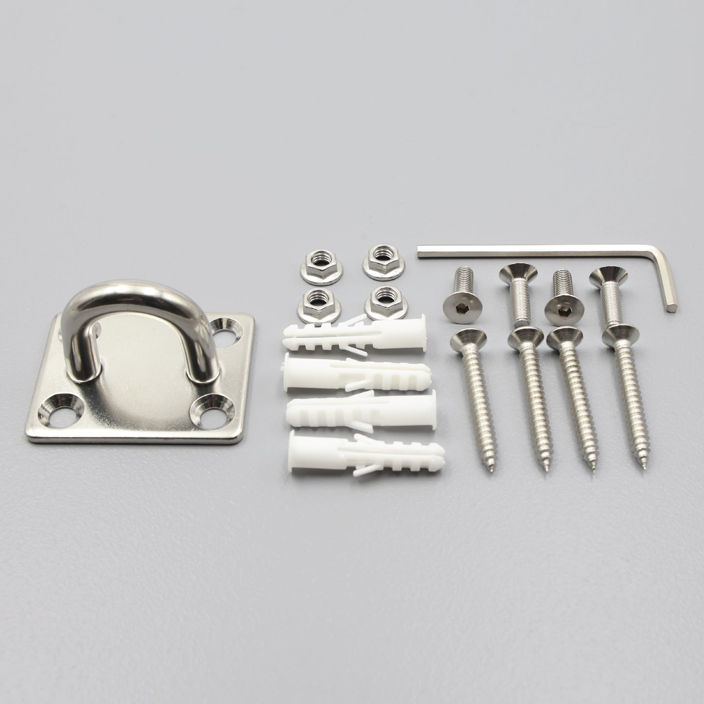 316 Stainless Steel Square Pad Eye Plate Hook Anchor Mount