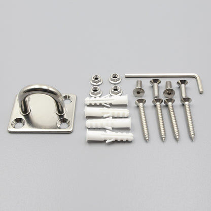 316 Stainless Steel Square Pad Eye Plate Hook Anchor Mount