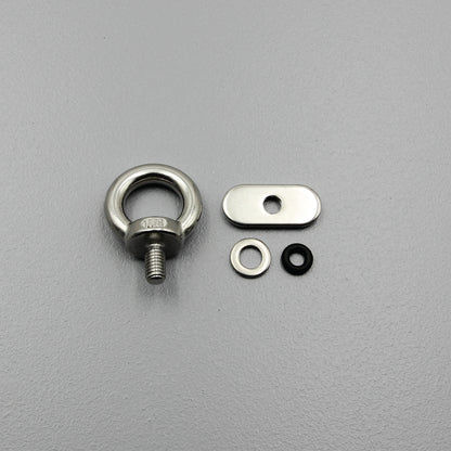 S316 Marine-Grade M6 Slid Rail Locking Eye Bolt Ring Track Tie-Down Anchor