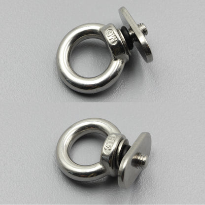 S316 Marine-Grade M6 Slid Rail Locking Eye Bolt Ring Track Tie-Down Anchor