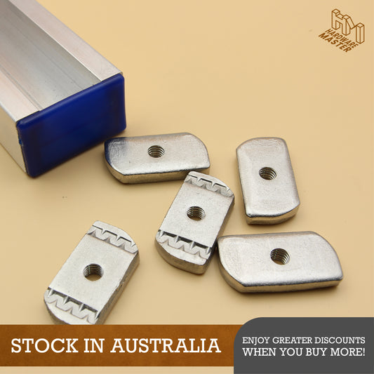 Unistrut Channel Nut | Stainless Steel S316 Unistrut Plain Nut (M6/M10)