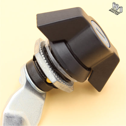 Cam Lock Lockable With Keys | Mailboxes Storage Unit Toolbox | Black Zinc Plated Alloy