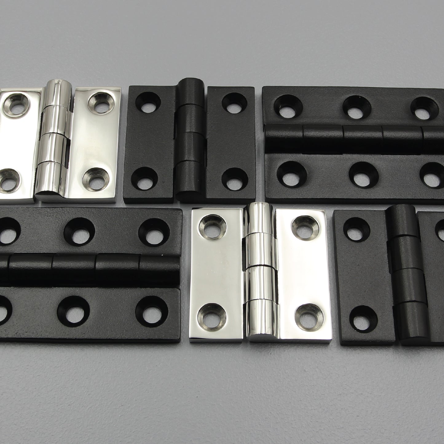 Butt Hinge S304 Stainless Steel | 50mm / 75mm | Heavy Duty | Black/Silver | Door