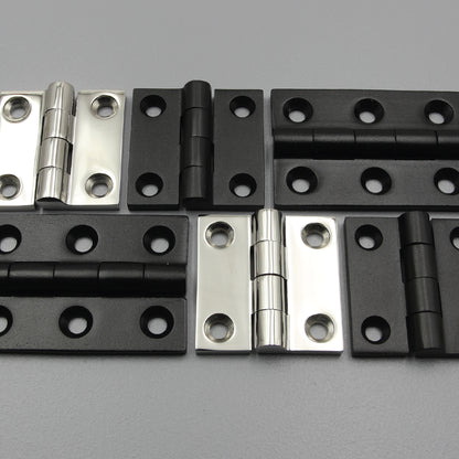 Butt Hinge S304 Stainless Steel | 50mm / 75mm | Heavy Duty | Black/Silver | Door