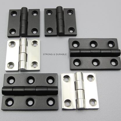 Butt Hinge S304 Stainless Steel | 50mm / 75mm | Heavy Duty | Black/Silver | Door