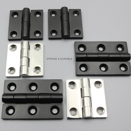 Butt Hinge | S304 Stainless Steel | 50mm / 75mm | Heavy Duty | Black/Silver