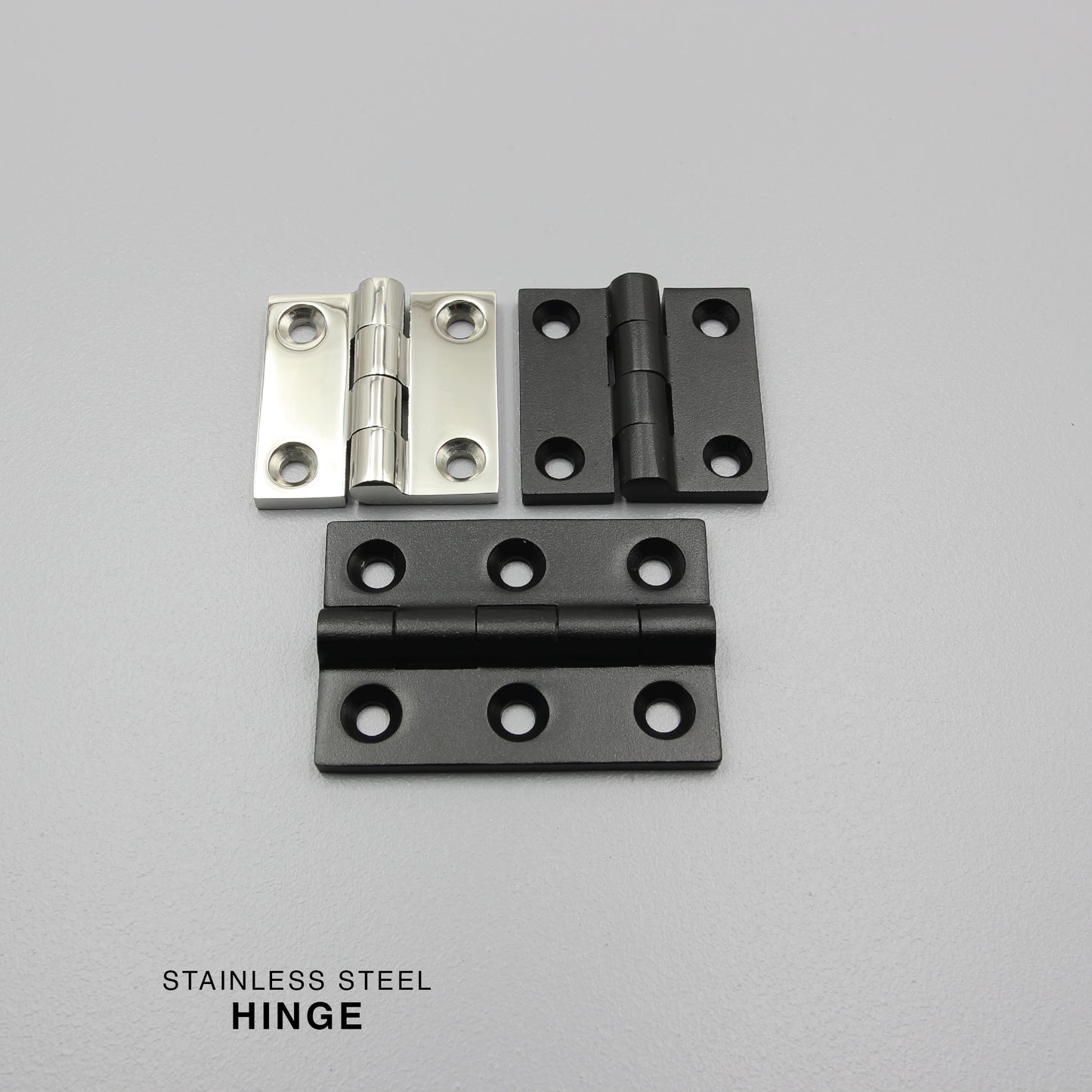 Butt Hinge S304 Stainless Steel | 50mm / 75mm | Heavy Duty | Black/Silver | Door