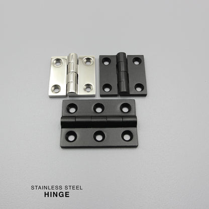 Butt Hinge S304 Stainless Steel | 50mm / 75mm | Heavy Duty | Black/Silver | Door