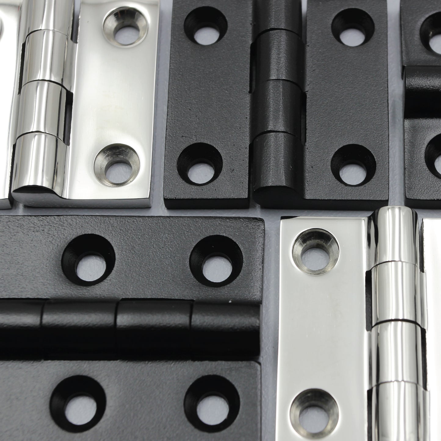 Butt Hinge S304 Stainless Steel | 50mm / 75mm | Heavy Duty | Black/Silver | Door