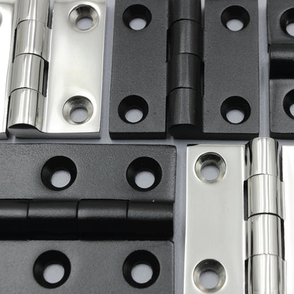 Butt Hinge S304 Stainless Steel | 50mm / 75mm | Heavy Duty | Black/Silver | Door