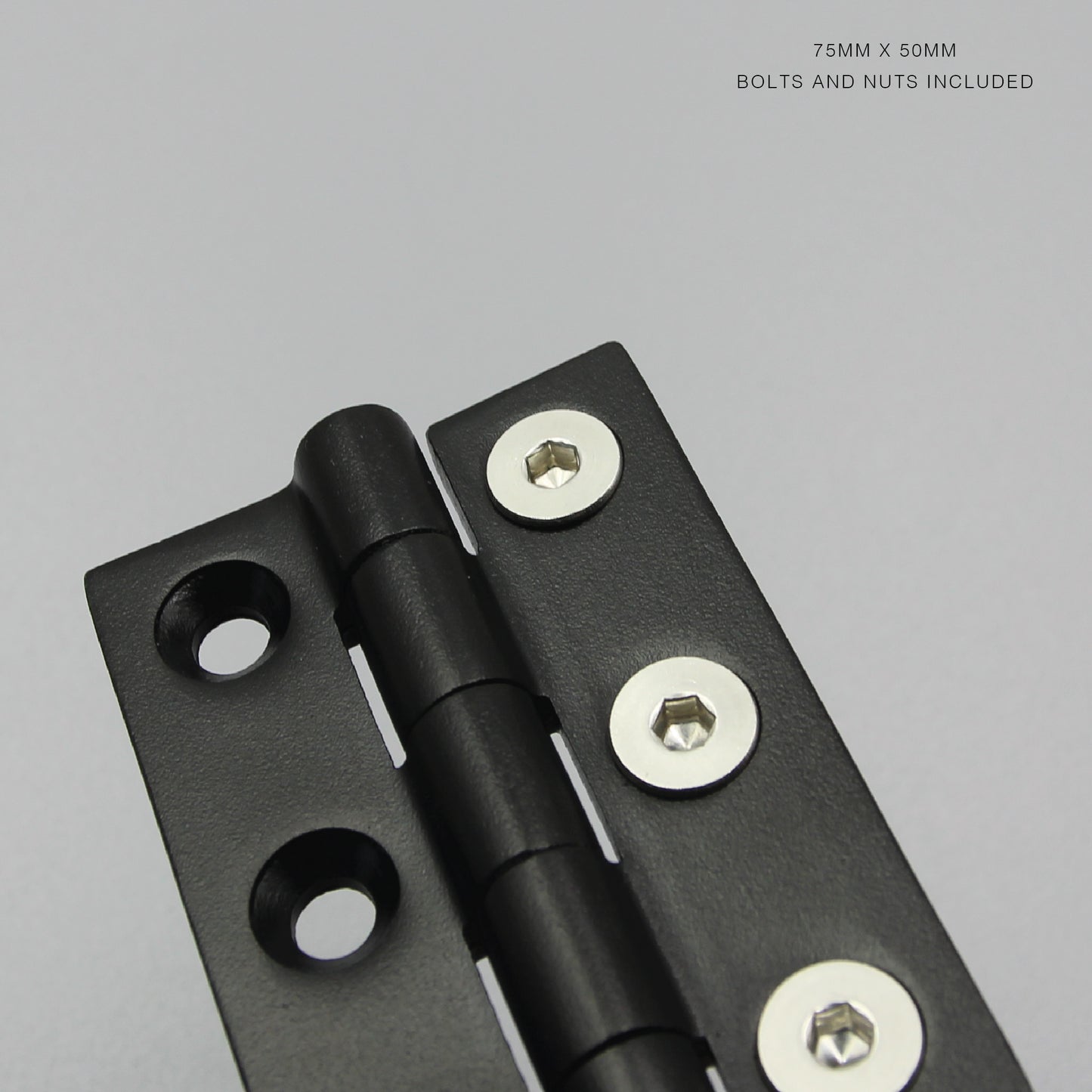 Butt Hinge S304 Stainless Steel | 50mm / 75mm | Heavy Duty | Black/Silver | Door