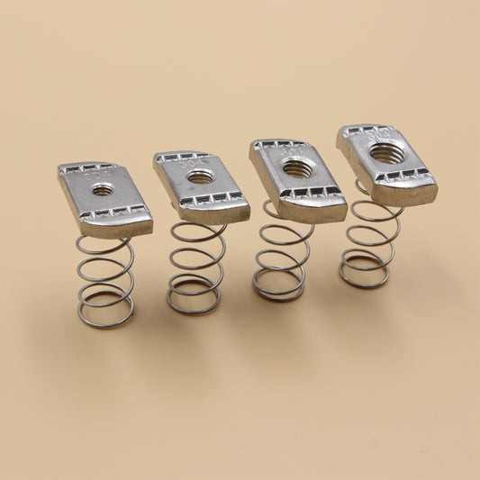 Unistrut Long Spring Nut | 5Qty | S304 Stainless Steel | Heavy Duty | Channel Nut | M6 M8 M10 M12