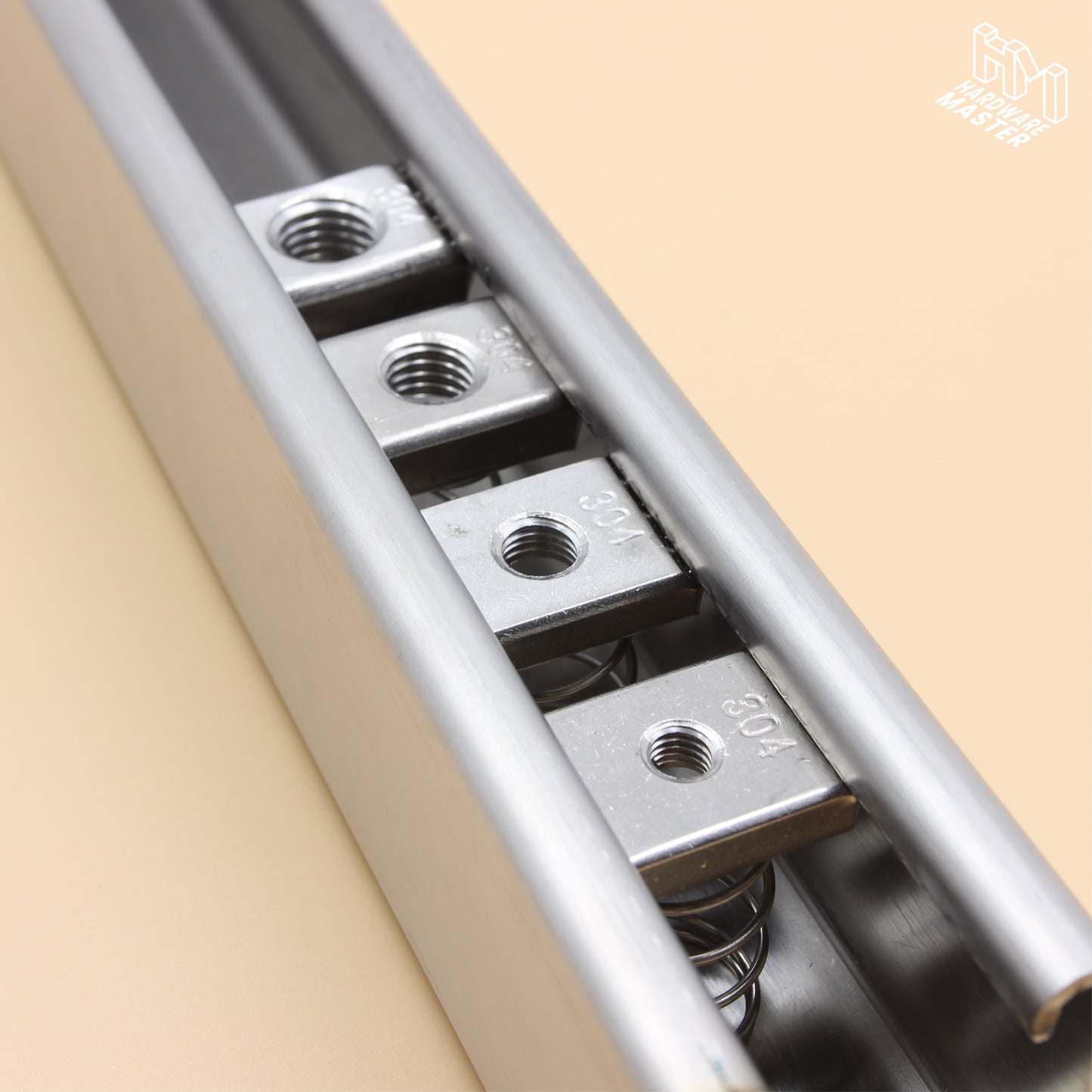 Unistrut Long Spring Nut | 5Qty | S304 Stainless Steel | Heavy Duty | Channel Nut | M6 M8 M10 M12