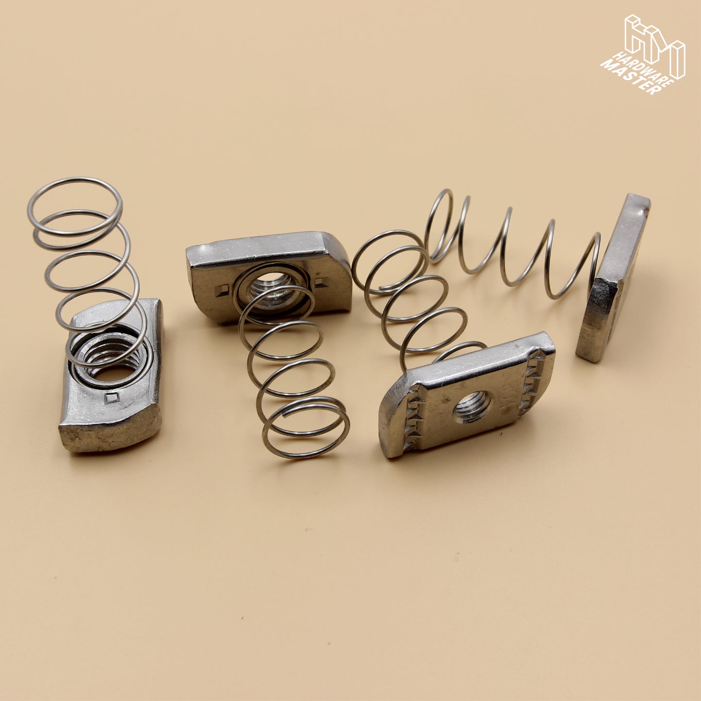 Unistrut Long Spring Nut | 5Qty | S304 Stainless Steel | Heavy Duty | Channel Nut | M6 M8 M10 M12
