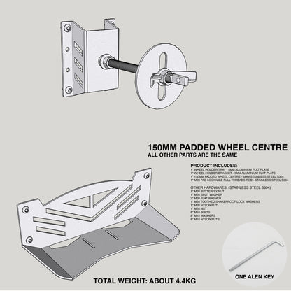 Heavy Duty Spare Wheel Carrier | Lockable & Durable
