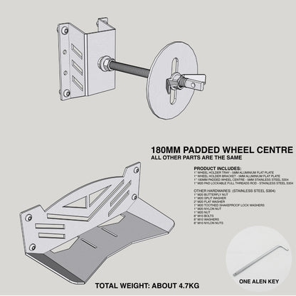 Heavy Duty Spare Wheel Carrier | Lockable & Durable