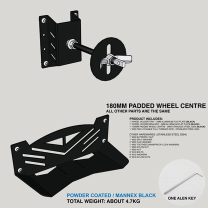 Spare Wheel Carrier 
| Stainless Steel & Aluminium | Lockable & Durable | Heavy Duty | 4WD Ute Canopy