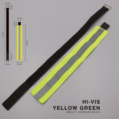 High-Vis Reflective Load Flag + Magic Strap — Oversize Long Load Safety Marker
