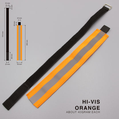 High-Vis Reflective Load Flag + Magic Strap — Oversize Long Load Safety Marker