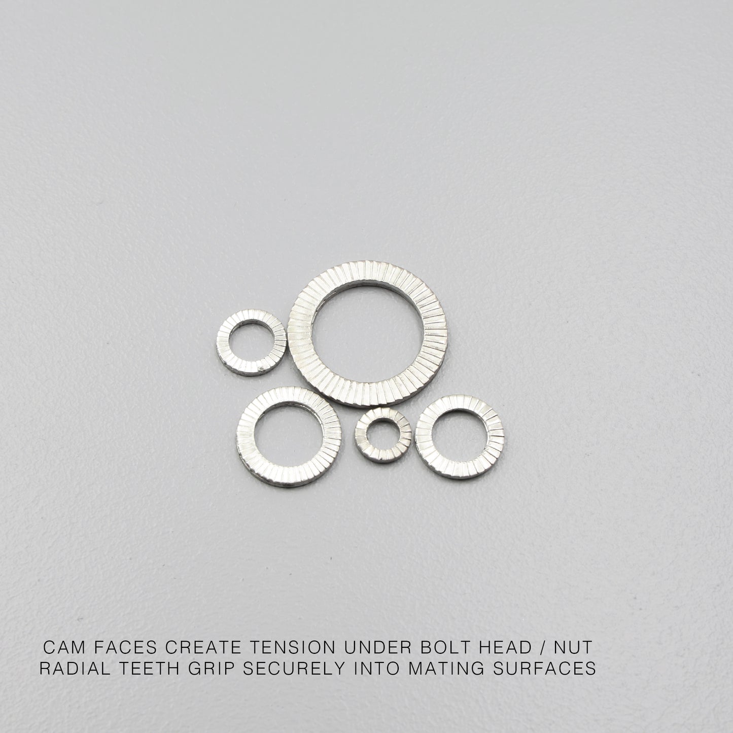 S304 Stainless Steel Wedge Lock Washer Self Locking Anti Vibration Washer M6-M20