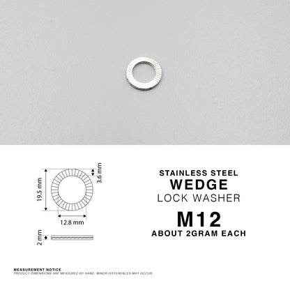 S304 Stainless Steel Wedge Lock Washer Self Locking Anti Vibration Washer M6-M20