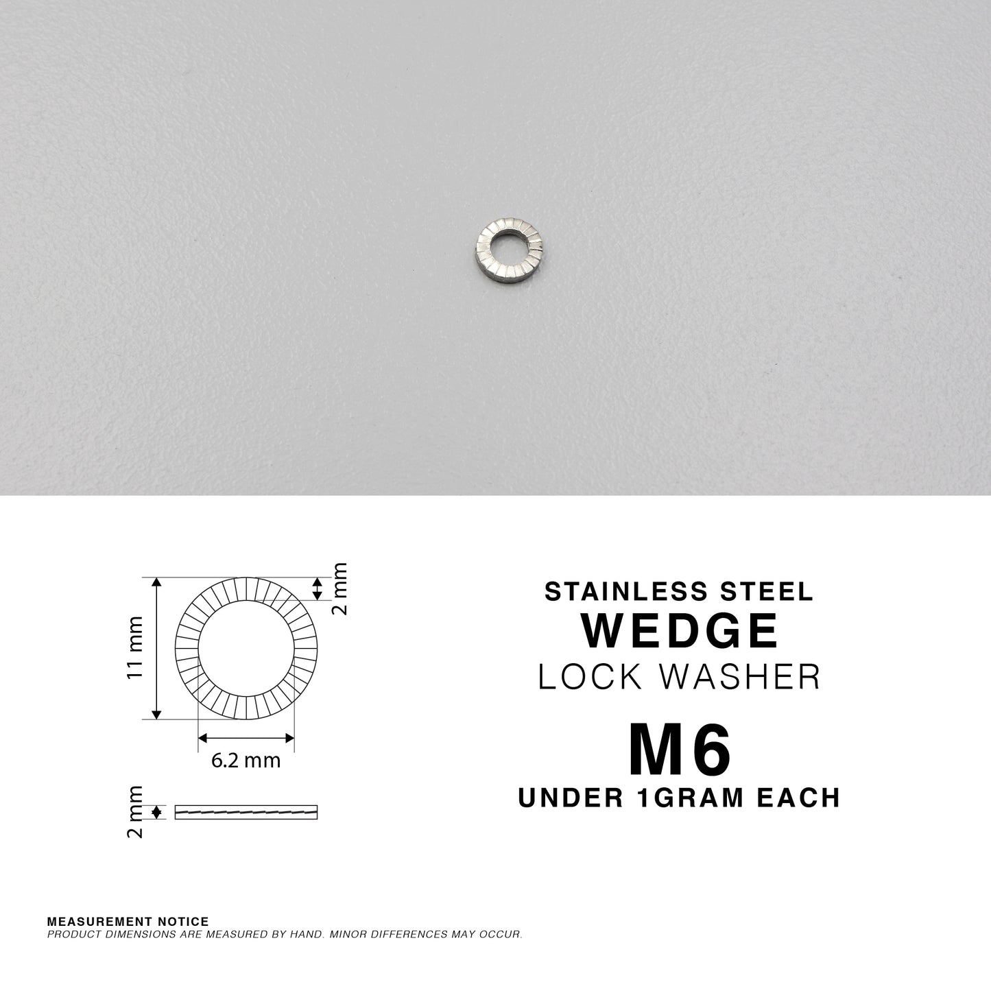 S304 Stainless Steel Wedge Lock Washer Self Locking Anti Vibration Washer M6-M20