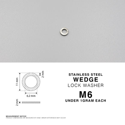 S304 Stainless Steel Wedge Lock Washer Self Locking Anti Vibration Washer M6-M20