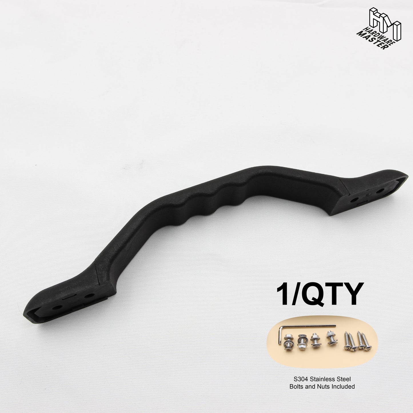 Black Hand Grab Handle | Durable PA | For Door, Drawer, RVs, Toolboxes Or Canopy