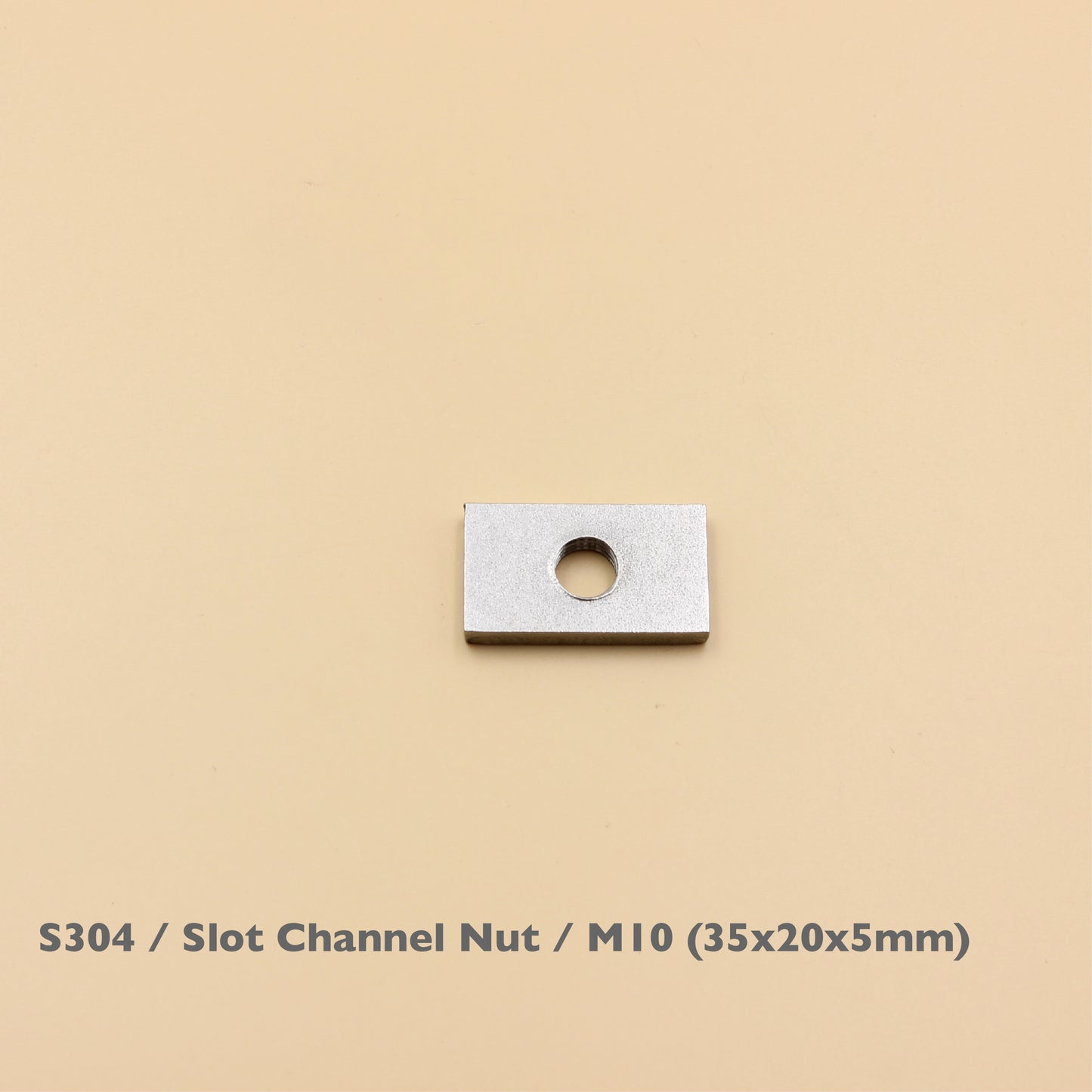 S304 Stainless Steel Slot Channel Nut Sliding T-Nut M6 M8 M10 35x20mm Rack Track