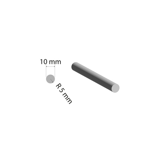 Aluminium Solid Rod | Ø10mm | 6063 T5 Alloy | Custom Length