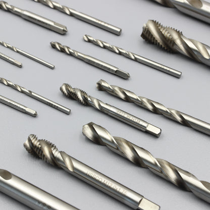 M3 M4 M5 M6 M8 M10 M12 M14 M16 | Machine Spiral Tap & Drill Bit Set | HSS HSSCO